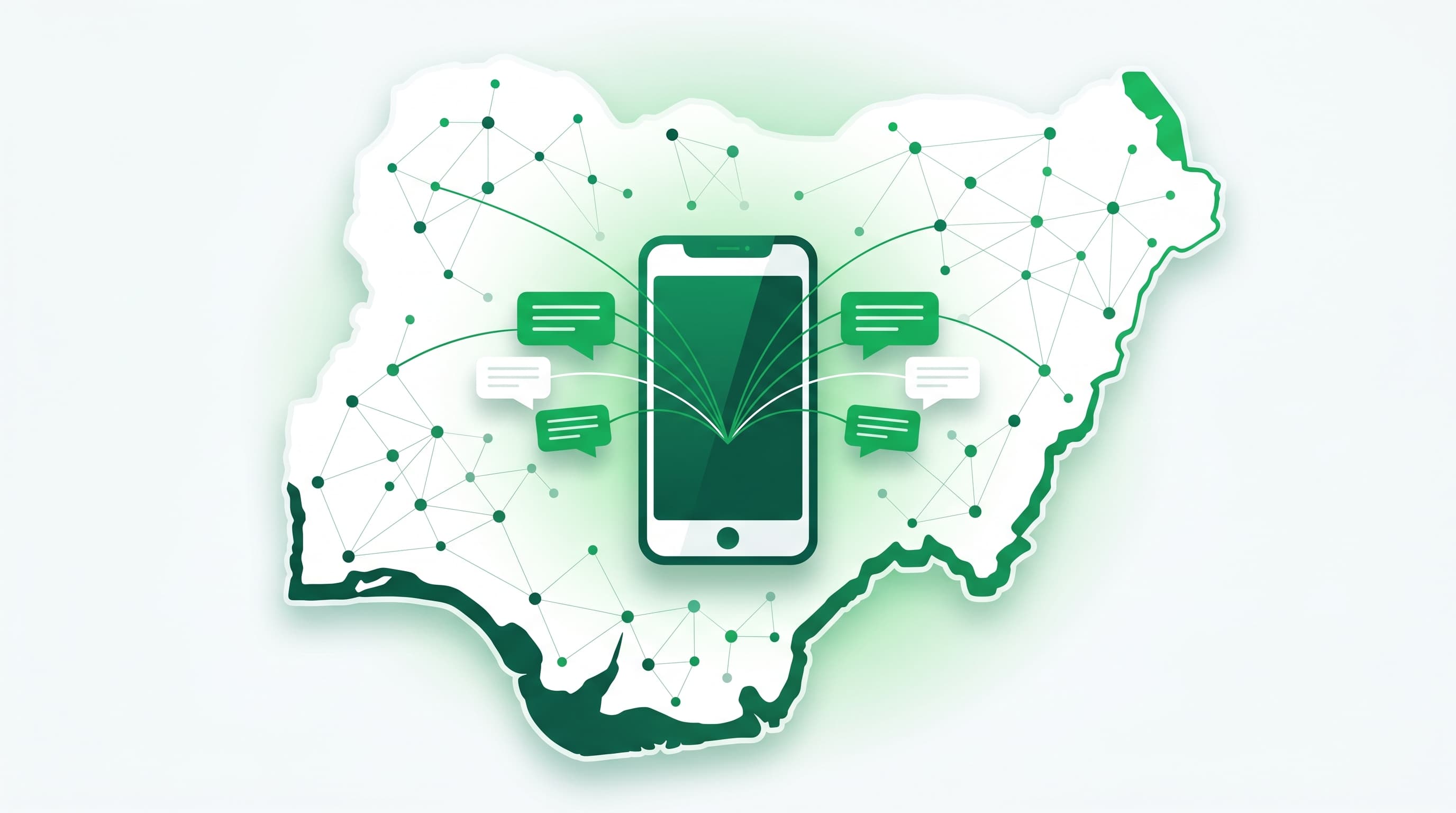 Bulk SMS broadcasting from a phone to customers across Nigeria